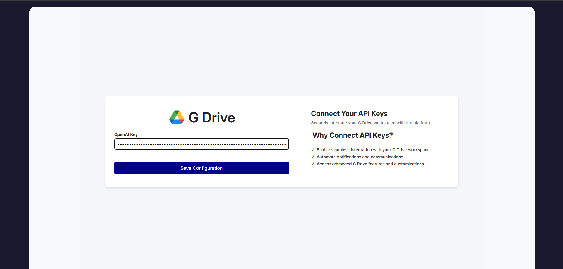 Configure your LLM integration settings.