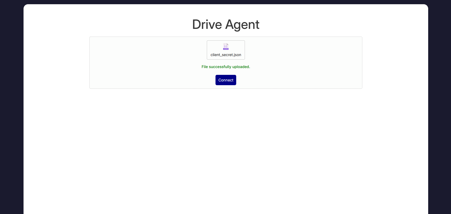 Connect to Google Drive with a single click