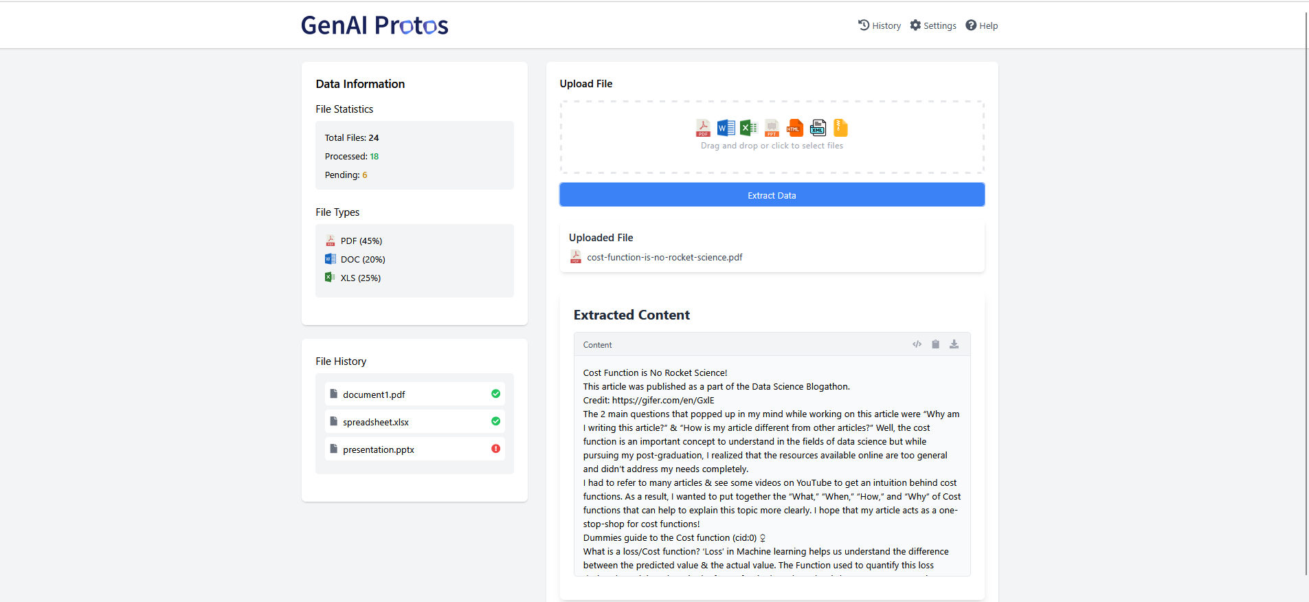 Extract Content in Markdown Format