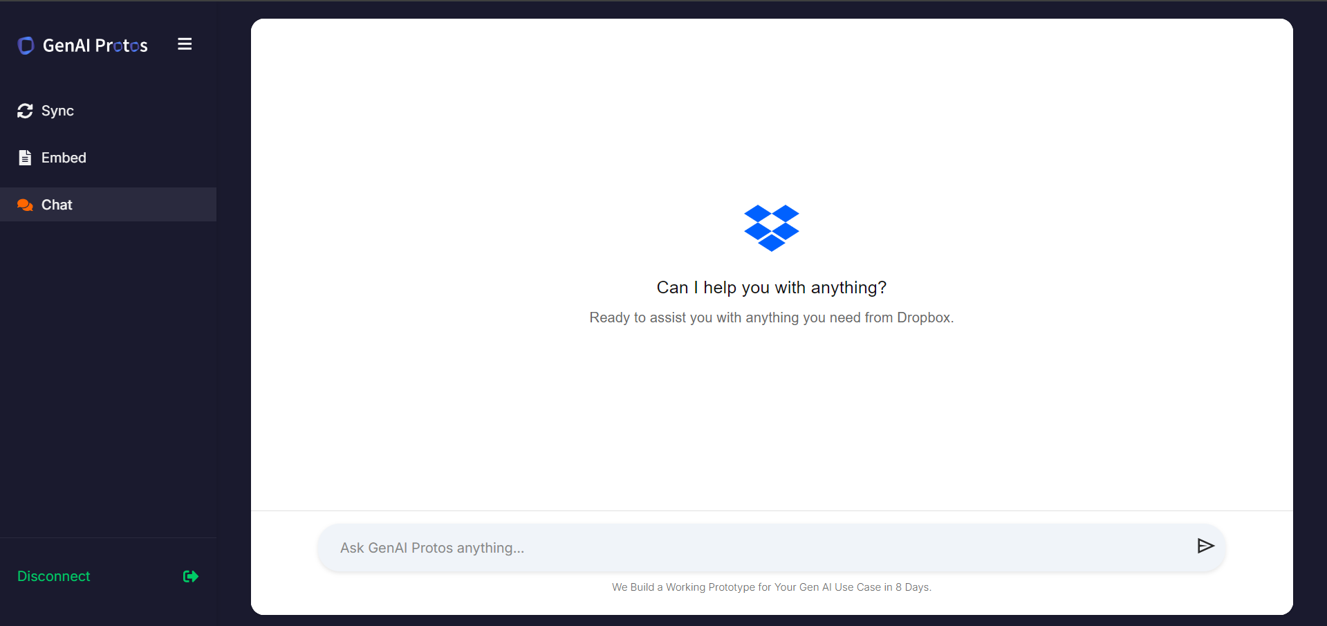 Chat with DropBox AI Agent