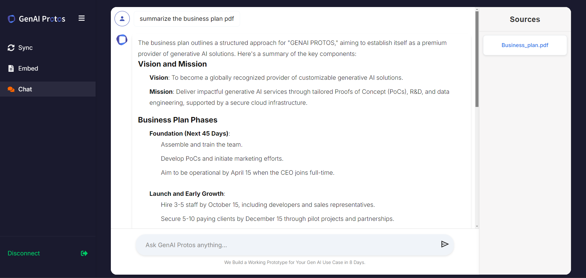 User queries with optimized responses